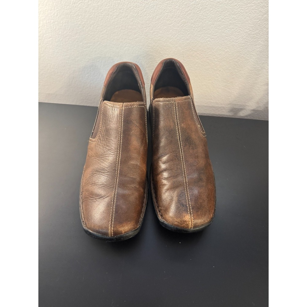Cole Haan Zeno C07486 Mens US 10 M Shoes Brown Leather Slip On Split Toe Loafers - Picture 7 of 10